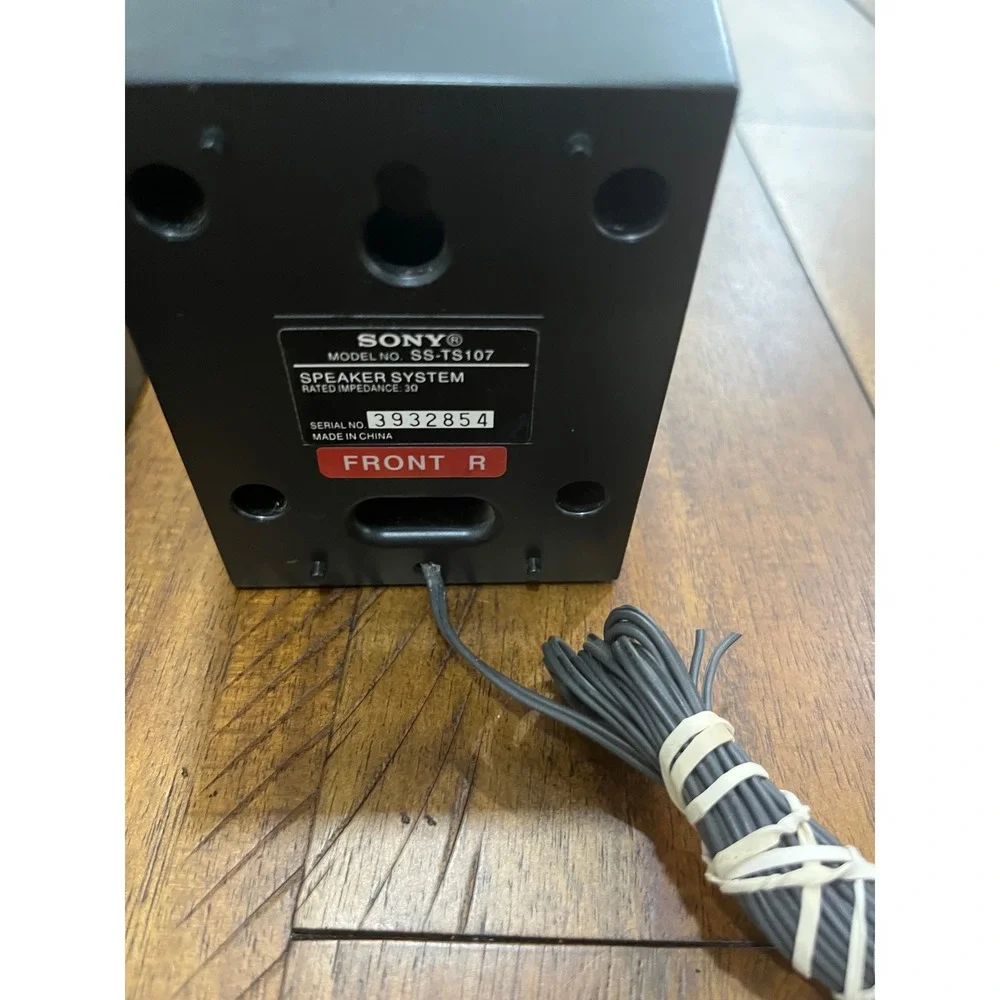 Sony SS-TS107 Speaker System Pair Black Good Wired‎ Home Theater Surround